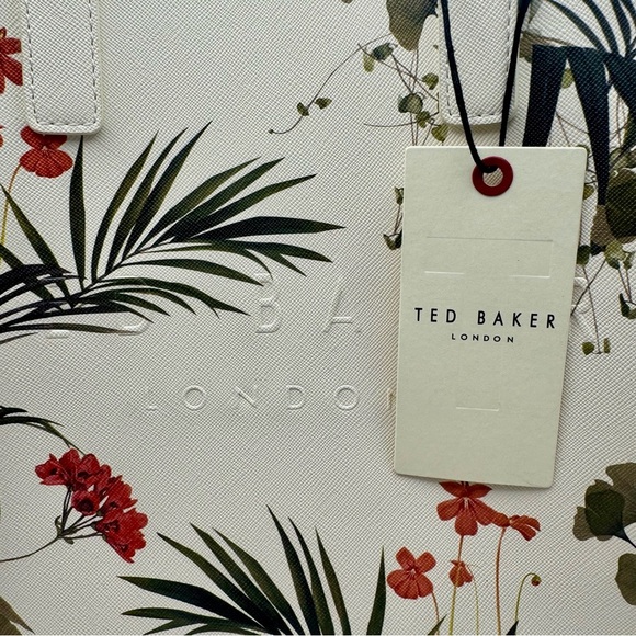 NEW Ted Baker The Icon Small Tote Bag Off White Floral - Picture 5 of 16